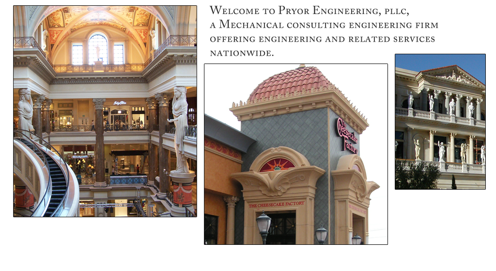 Welcome to PRYOR ENGINEERING, PLLC, a Mechanical, Electrical and Plumbing (MEP) consulting engineering firm offering engineering and related services nationwide.